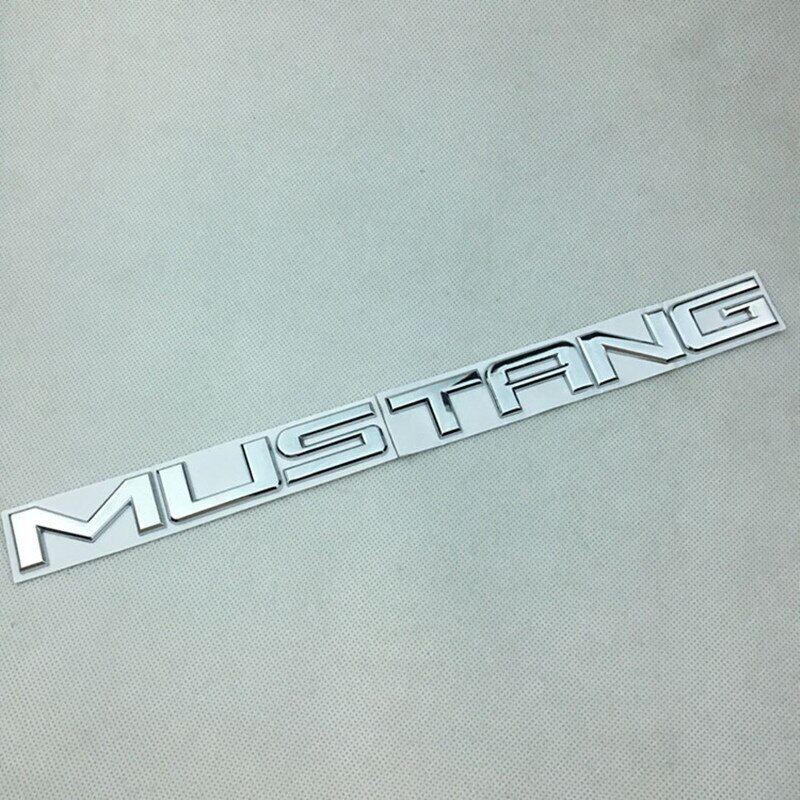 Metal english letters mustang badge tail box car tail label body sticker for ford mustang 15-18