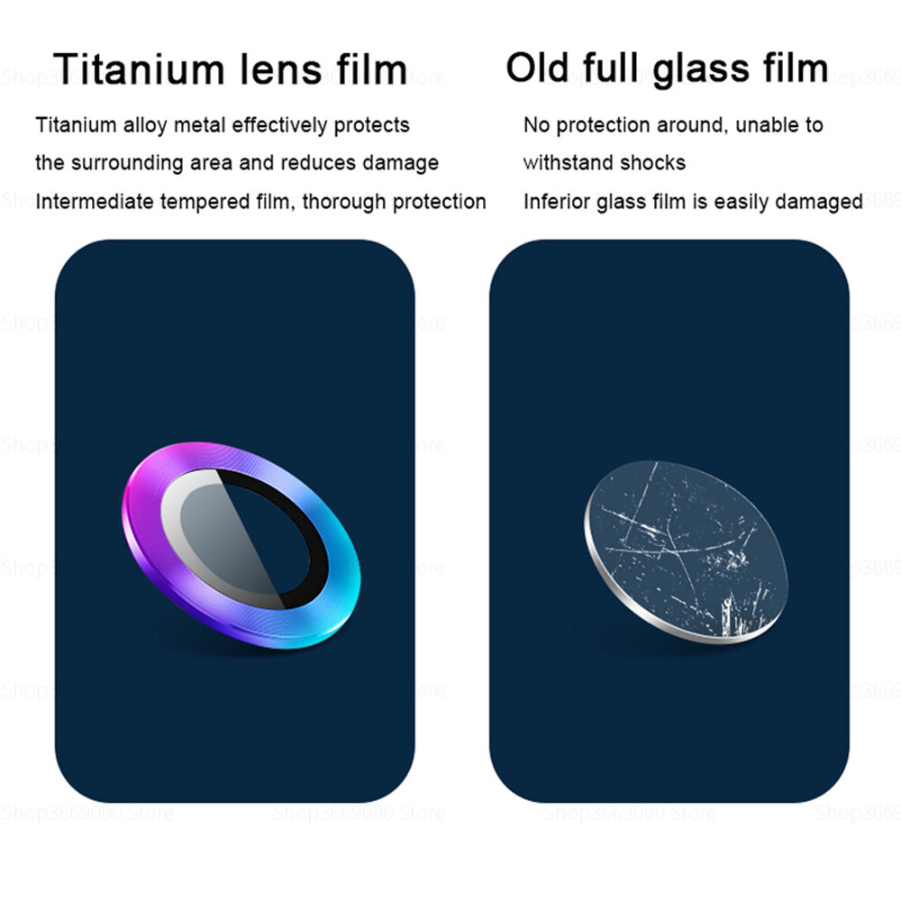 Camera Protection For iPhone 15 Pro Max Plus Lens Protective Glass Metal Ring Camera Protector Cover For iPhone15 Plus iPhone15Pro 15Pro Max 2023 lens Protector Cap