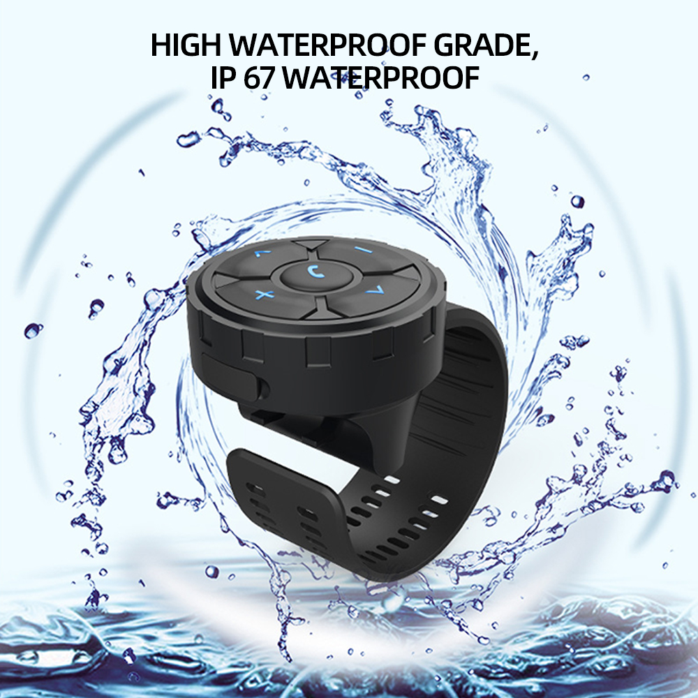 Aitemay bluetooth không dây 5.3 điều khiển từ xa Tai nghe xe gắn máy xe đạp tay lái điều khiển phương tiện điều khiển tay lái xe điều khiển