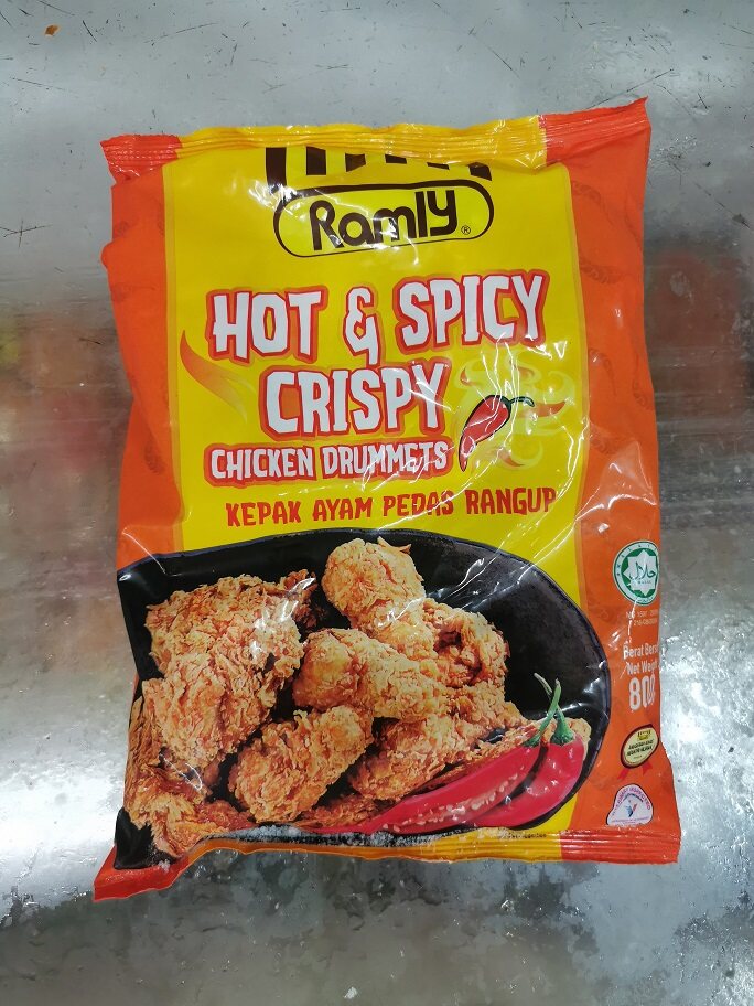 Ramly Hot And Spicy Crispy Chicken Drumet 800g Ramly Kepak Ayam Goreng