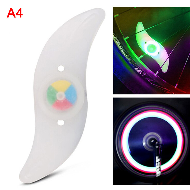 Woola LED Neon Bicycle Wheel Spoke Light Waterproof Color Bike Safety Warning Light