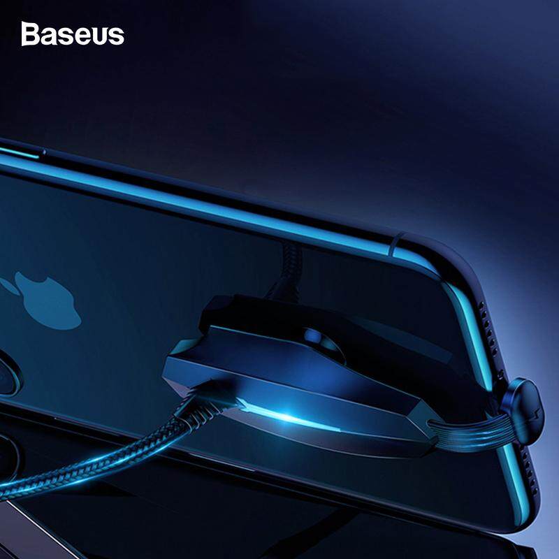 BASEUS 1.2 M/2 M USB Kabel untuk iPhone X Max XR X 8 7 Plus USB Pengisian Daya Cepat Tipe C Kabel USB -C Cangkir Pengisap Game Cord untuk Huawei Xiaomi