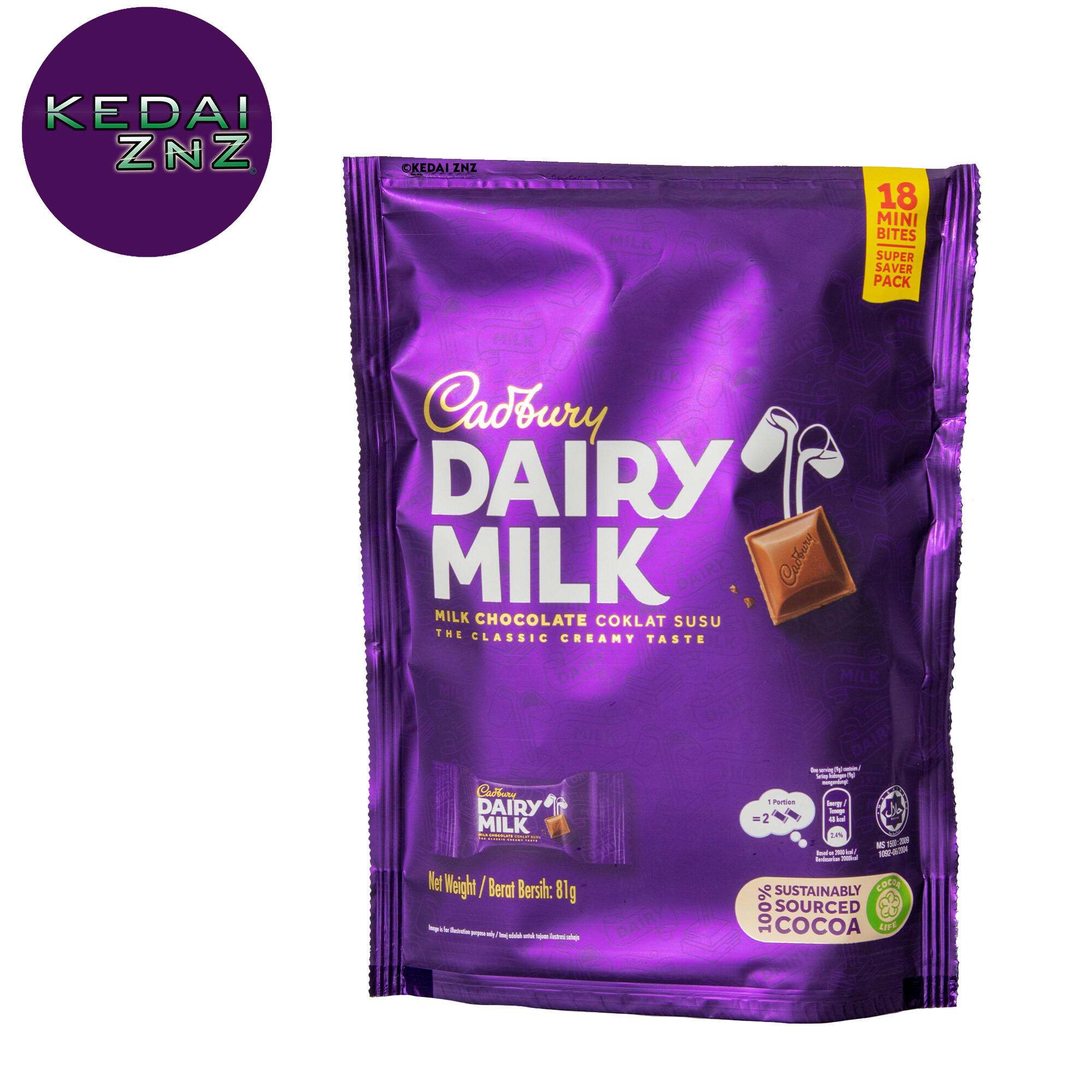 Chocolate Cadbury Dairy Milk CHOCOLATE Mini Bites Bag 81g Coklat Lazada