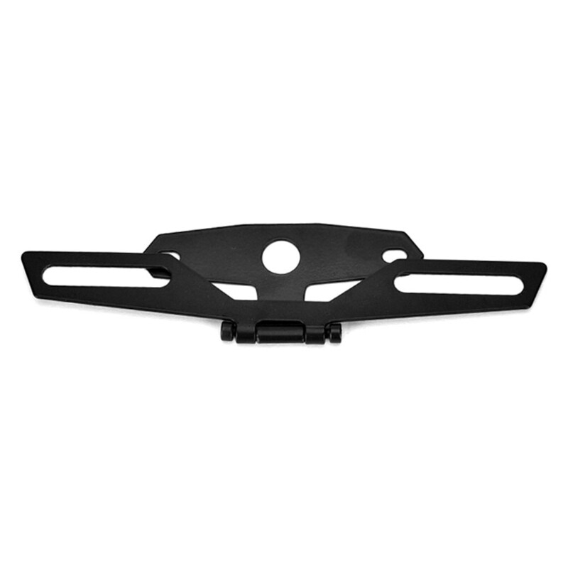 【Ready Stock】Motorcycle License Plate Bracket Taillight Fixed Folding Number Plate Frame Holder Light Mount Universal Motorbike Parts