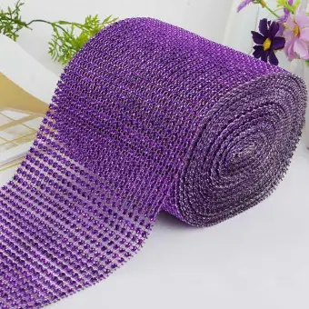 Fashion Crystal Diamond Mesh Arranged Rhinestone Ribbon For