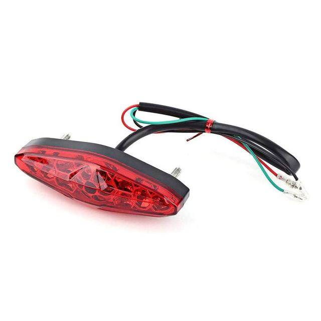 12V motorcycle rear brake led tail lamp Stop Light Lamp For dirt bike led light License Plate Light Decorative Lamp Accessories