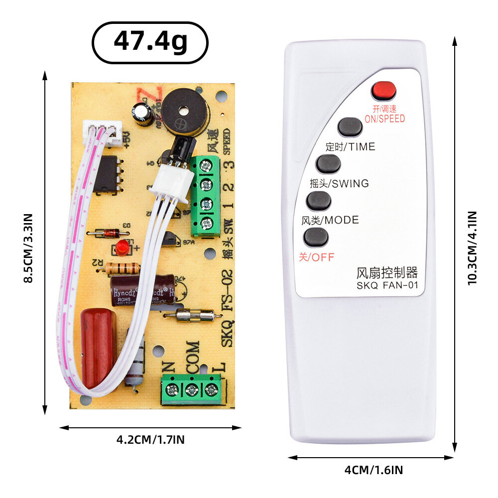 Shockley Fan Remote Control Modified Board Circuit Board Control Motherboard Floor-to-ceiling Electric Fan Computer Board with Remote Control