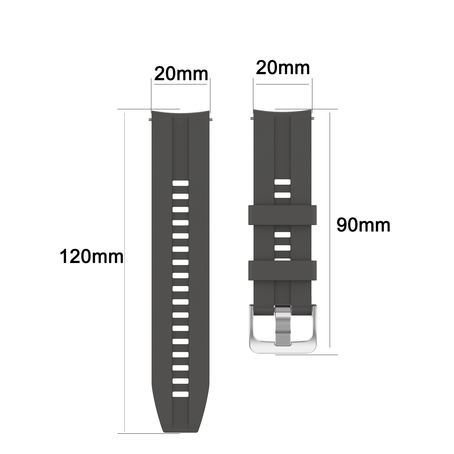Silicone Watch Band Strap for Xiaomi Haylou LS01