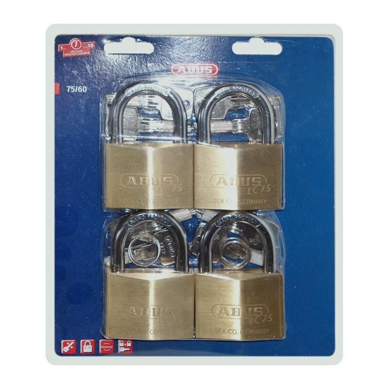 Khóa đồng abus 75/60 bộ mk4 - bộ 4 ổ khoá - made in germany