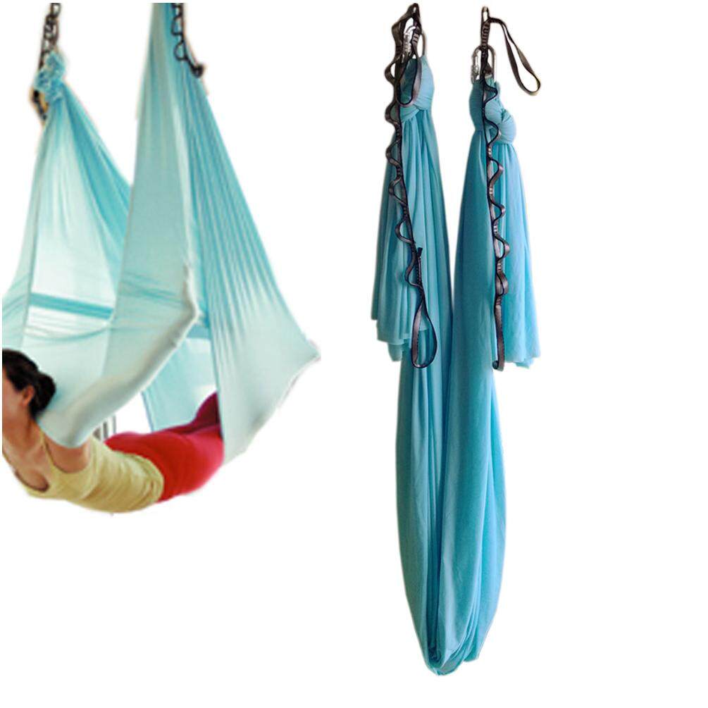 Pose Guide 5.5 Yards Set wellsem Aerial Yoga Hammock Aerial Pilates