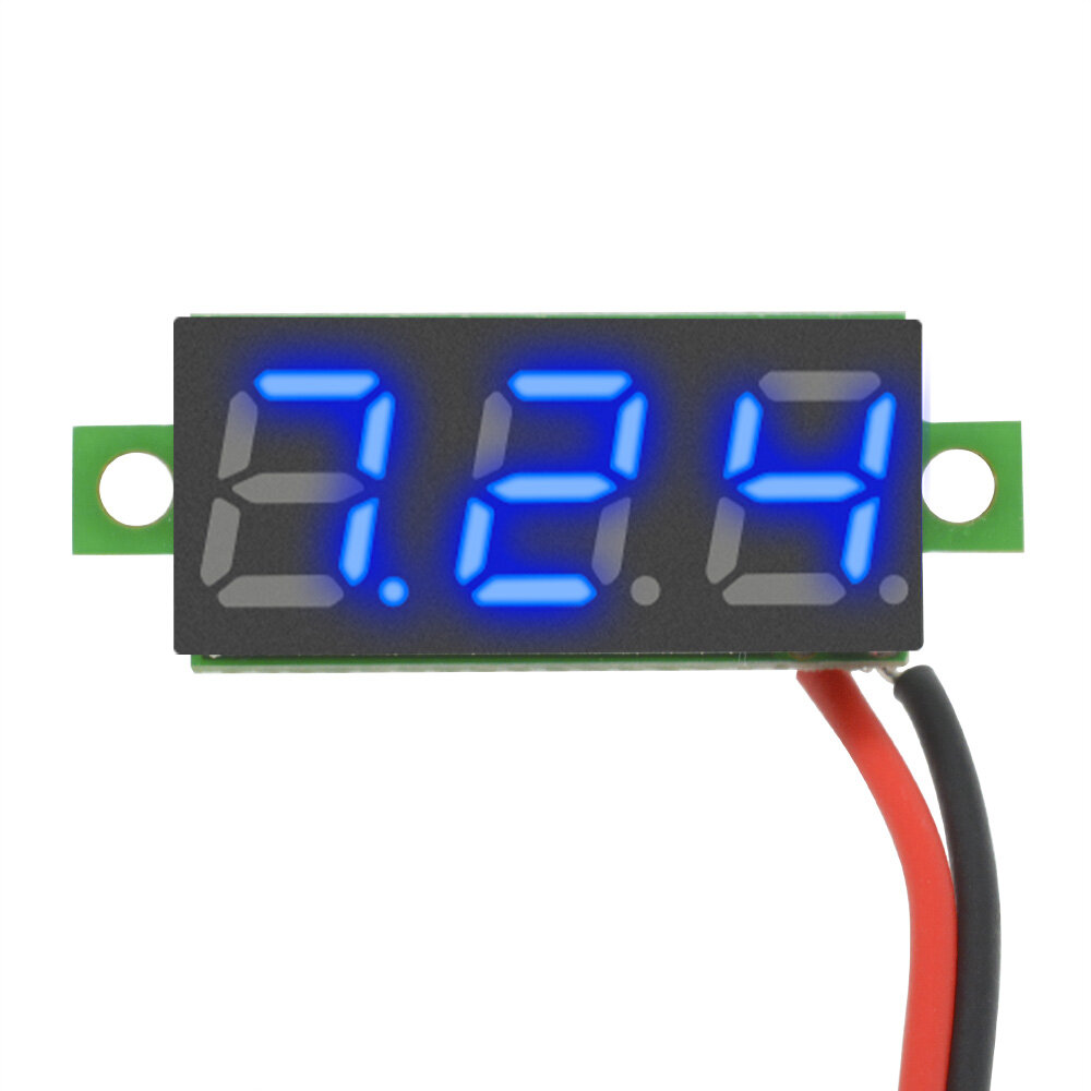 Original Aideepen Voltage Tester, 2.5V-30V Mini Digital DC Voltmeter with 0.28 inch LED Display