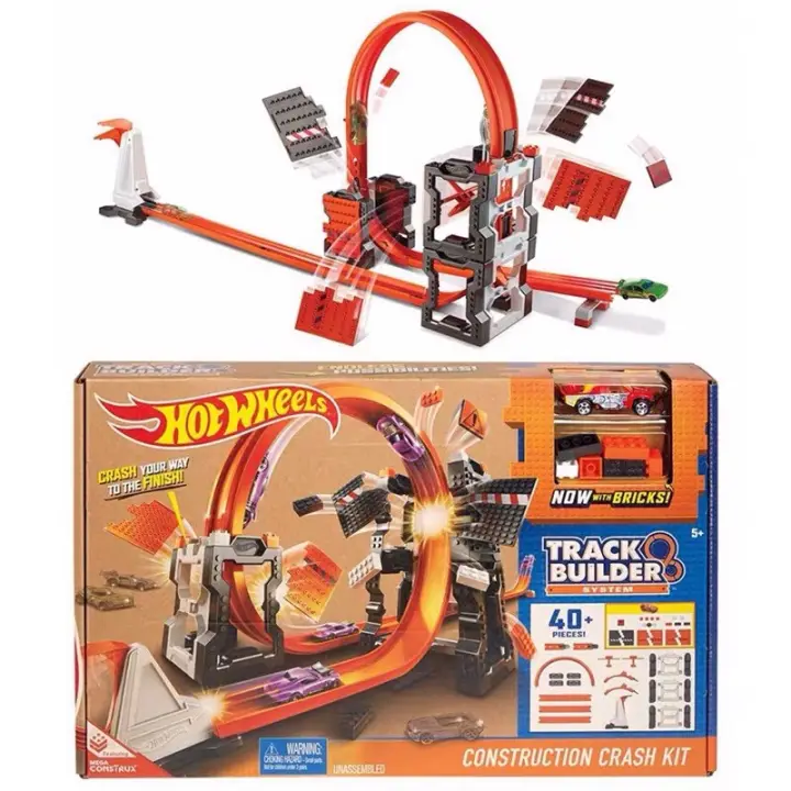 hot wheels construction crash kit