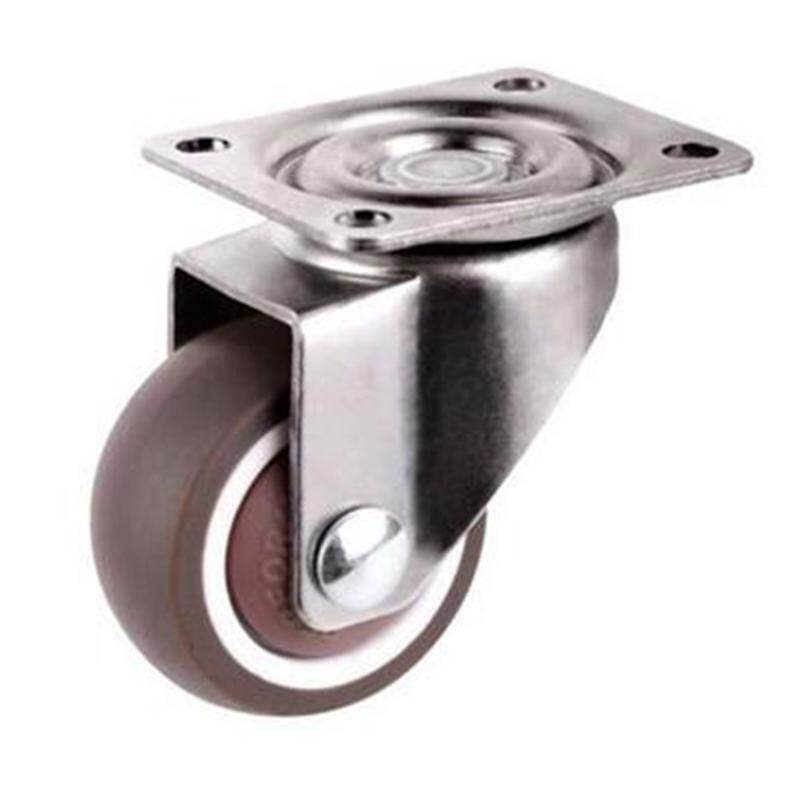 Comforhome 4PCS Mini Small Casters Diameter 1inch/25mm TPE Rubber Super Mute Wheels