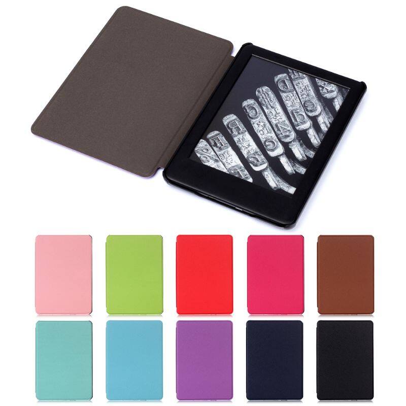Cross Pattern Ultra-Thin E-book Case Magnetic PU Leather Flip Stand Protective Cover for Amazon All-New Kindle 10th Generation 2019 6"