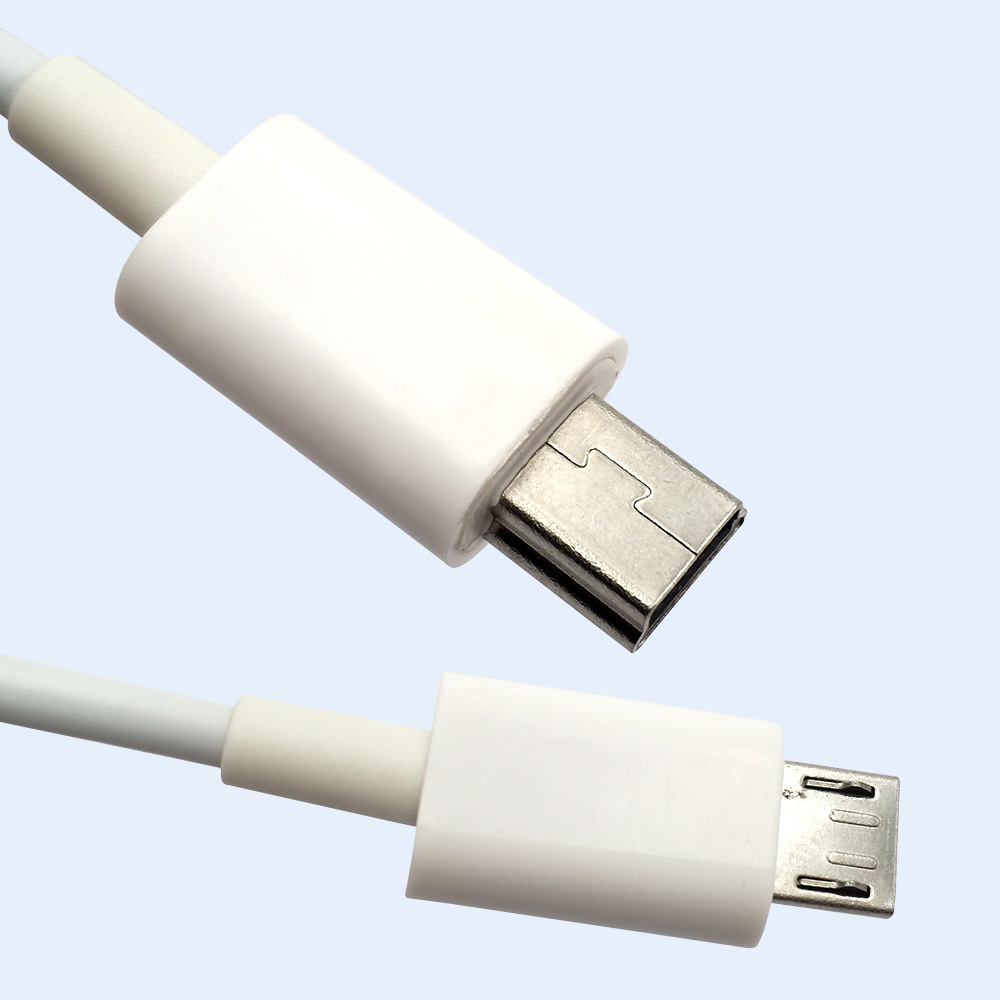 10cm USB2.0 mini  5P Male To Micro USB 2.0 5Pin Female Data Cable 0.1M