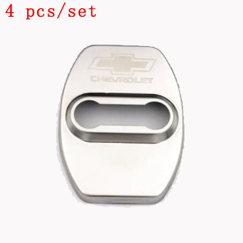 4Pcs Chevrolet Car Stainless Steel Door Lock Protection Cover Antirust Auto Accessories Suitable for Captiva Cruze Optra Orlando Sonic Equinox CAVALIER Malibu