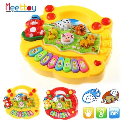 Meettoy Baby Musical Toy Early Educational Animal Farm Piano Developmental Music Toy for Kids Girls Gift