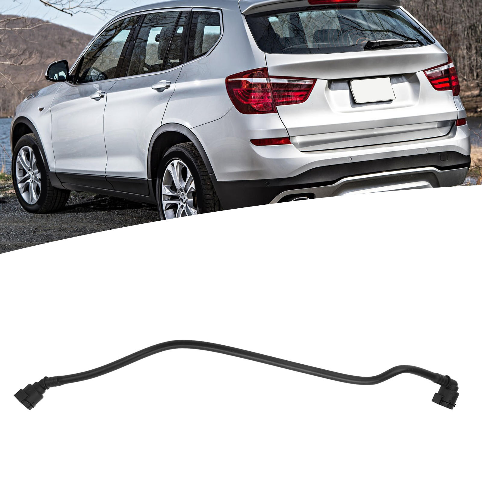 Engine Coolant Hose 17128651298 Engine Coolant Overflow Hose Improved Engine Efficiency High Adaptability for Car