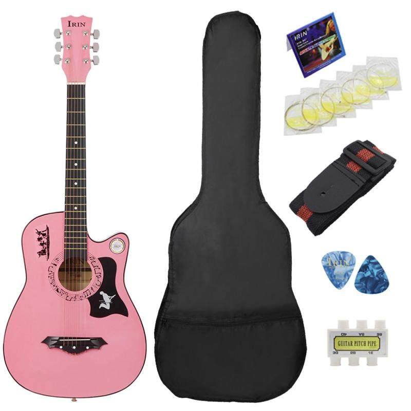 38 6 String Wood Acoustic Guitar 382C Beginner Practice Kid Gift With Bag Multicolor Malaysia