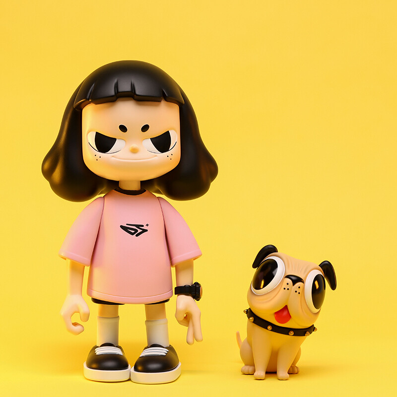 POP Mart Vita peekaboo bức tượng