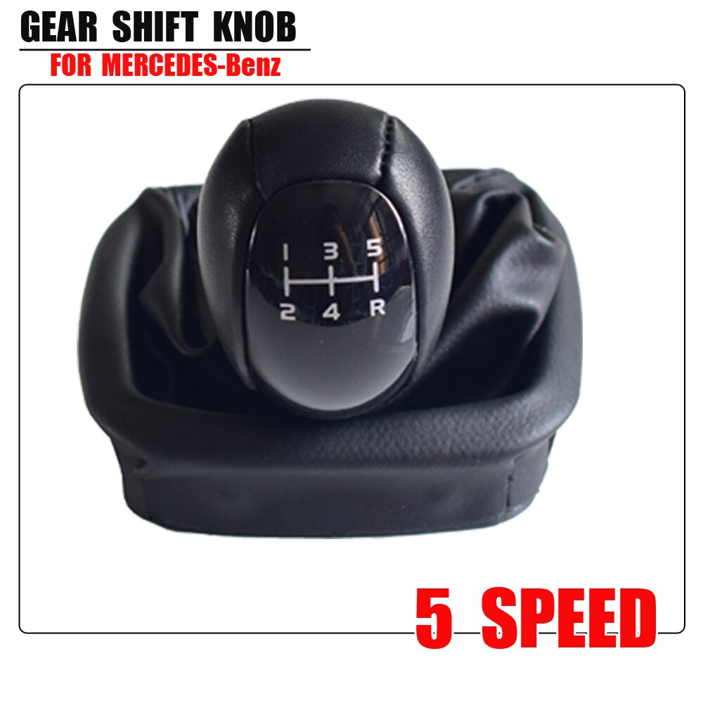 Gear shift knob lever shifter with gaiter boot cover for mercedes benz a-class w168 1997 1998 1999 2000 2001 2002 2003 2004