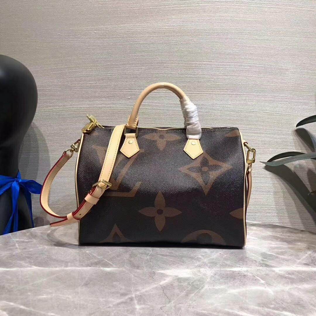 Louis Vuitton Original Lv Bag Men And Women Large Size Printing Handbag Leather Shoulder Las Crossbody 30 19 15