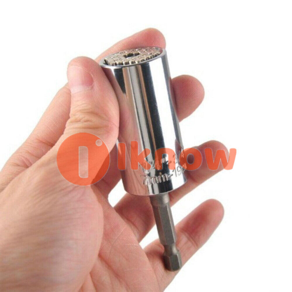 I know Magic Connecting Gator Universal Socket Wrench Sleeve Grip Drill Adapter Tool