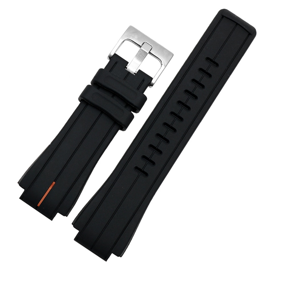24*16mm silicone rubber watchband for timex watch strap t2n720 t2n721 tw2t76300 wristband bracelet waterproof band convex interface