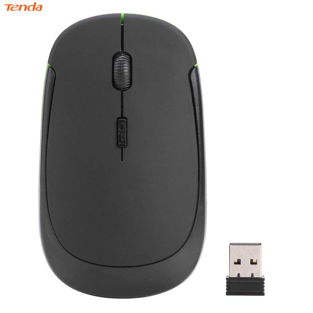 Ultra Thin 2.4G Wireless Mouse Optical 4 Button 1600DPI Mice w/USB Receiver