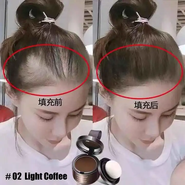 High Quality Hair Shadow Powder 4 Colors Quick Hair Repair Puff