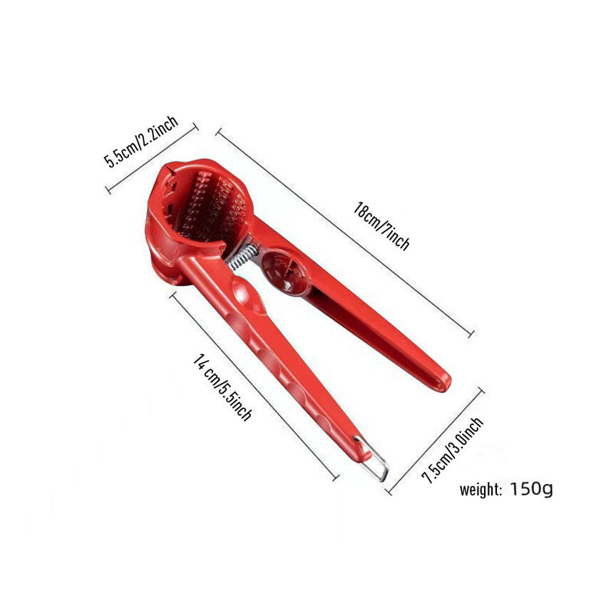 【In Stock+High Quality】Nutcracker Sheller Clip Funnel Nut Cracker Splash Proof Plier Walnut Metal Sheller Nut Pecan Nutcracker Cracker Nutcracker