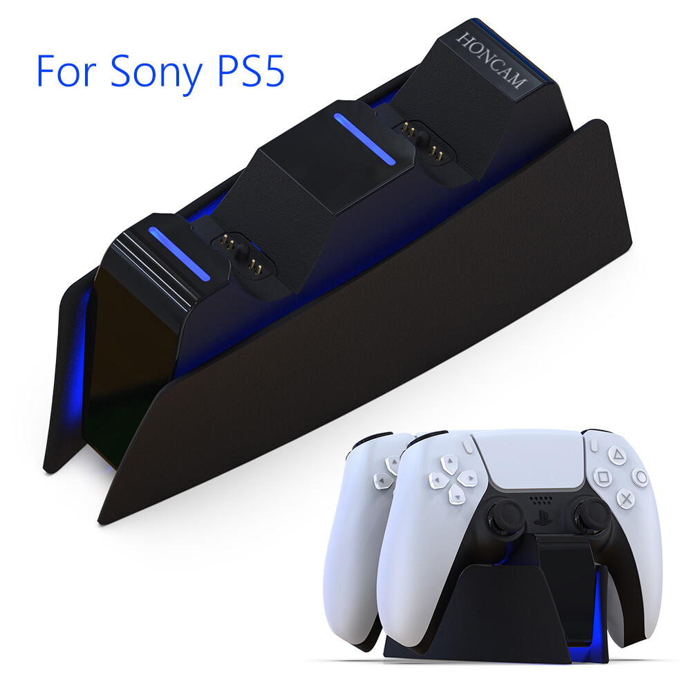 Wireless Controller Dual Charger for PS5 Gamepad Desktop Charging Cradle