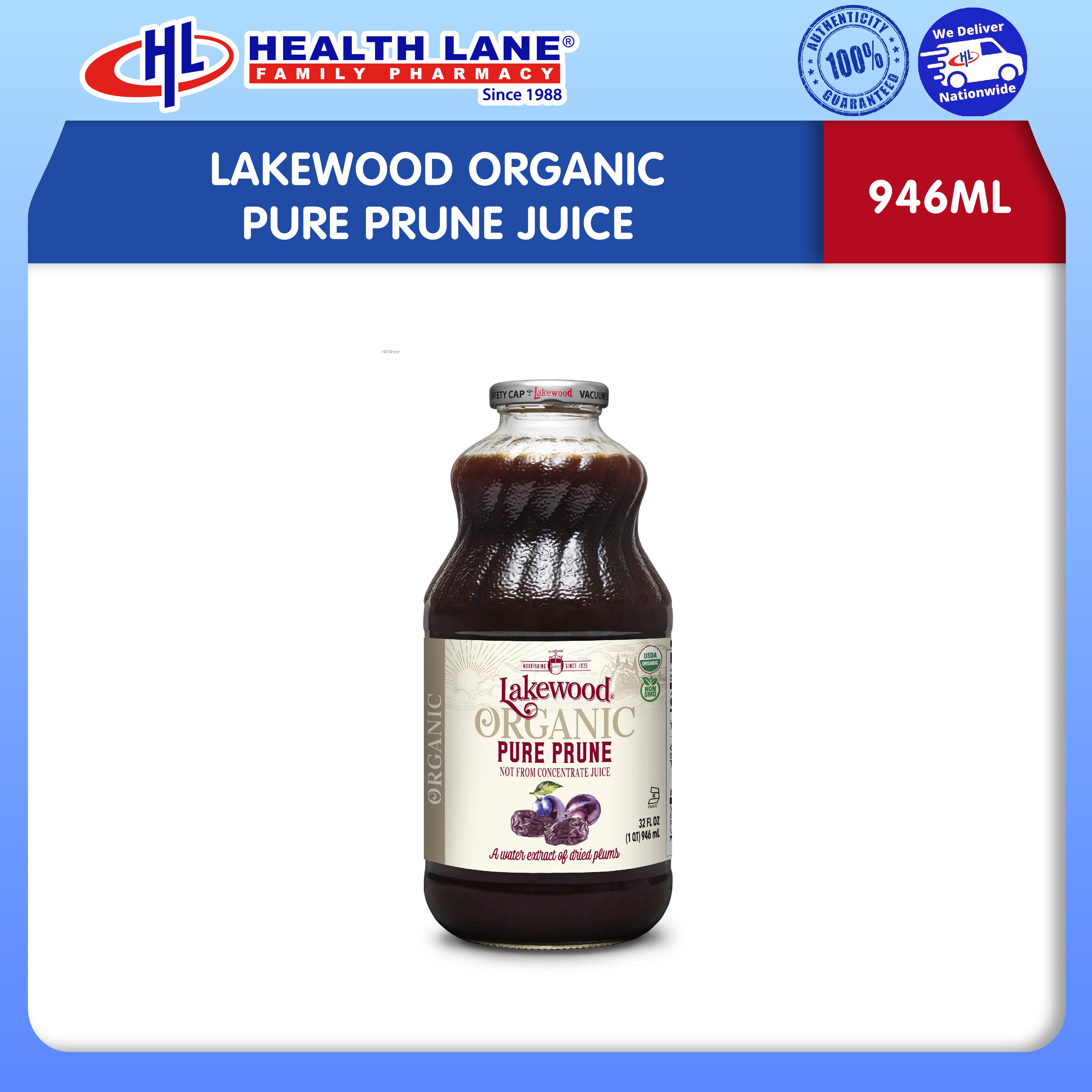 LAKEWOOD PURE PRUNE JUICE ORG 946ML Lazada