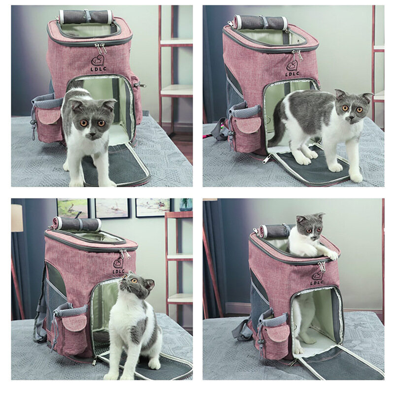 Larger Size L Outing Backpack Foldable Pet Bag Space Capsule Cat Bag-M