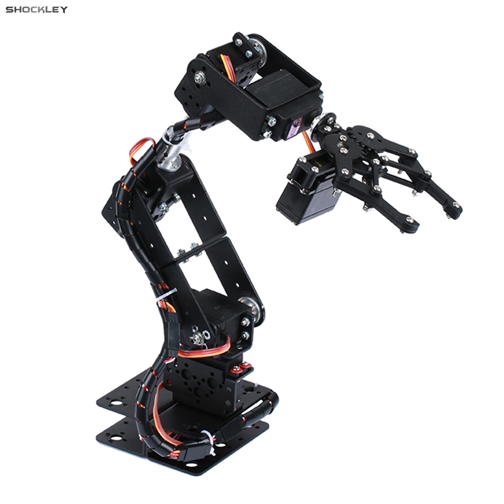 Shockley Cánh Tay Robot Kit 6doof Lập Trình cánh tay robot Tự Làm Lập Trình Bộ Robot Với Mã Nguồn Mở Và Hướng Dẫn(Không bao gồm thiết bị lái)
