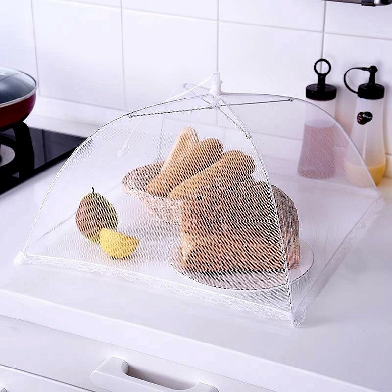 Mesh Food Covers Foldable Kitchen Anti Fly Mosquito Net Picnic Protect Cover