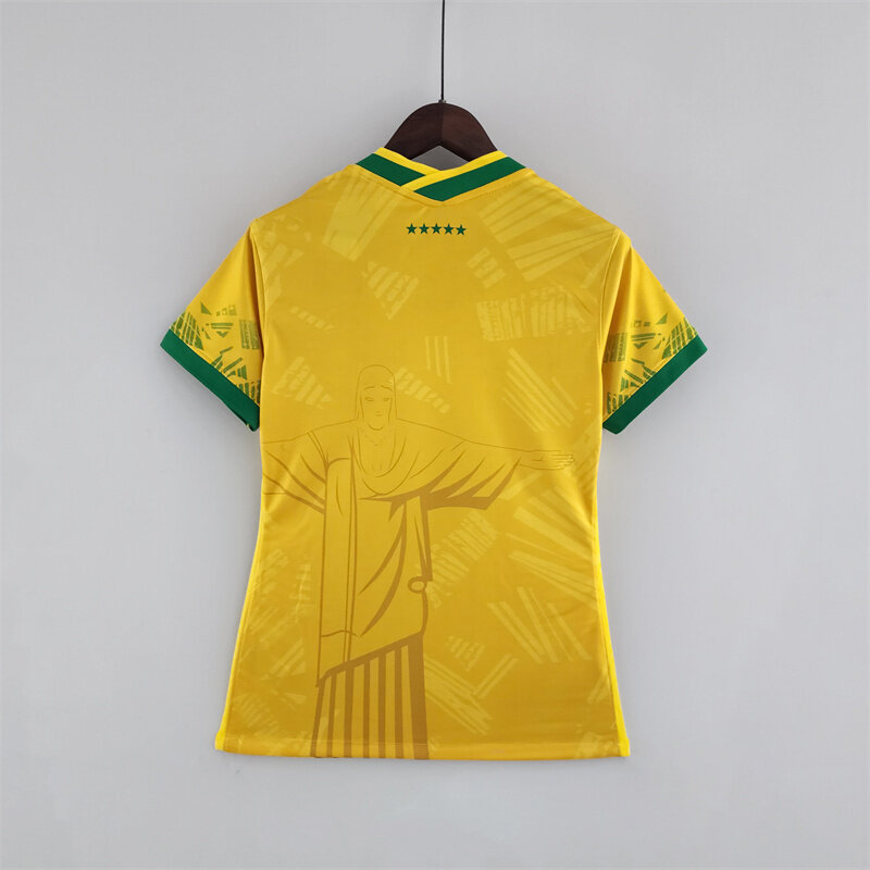 Woman【Classic Edition】Brazil Jersey 2022 2023 Football Training Shirt