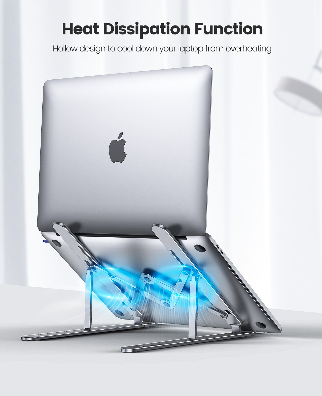 ORICO Foldable Laptop Stand Holder Riser Portable Adjustable Aluminum Notebook Stand Computer Stand 7 Angles for MacBook Tablets