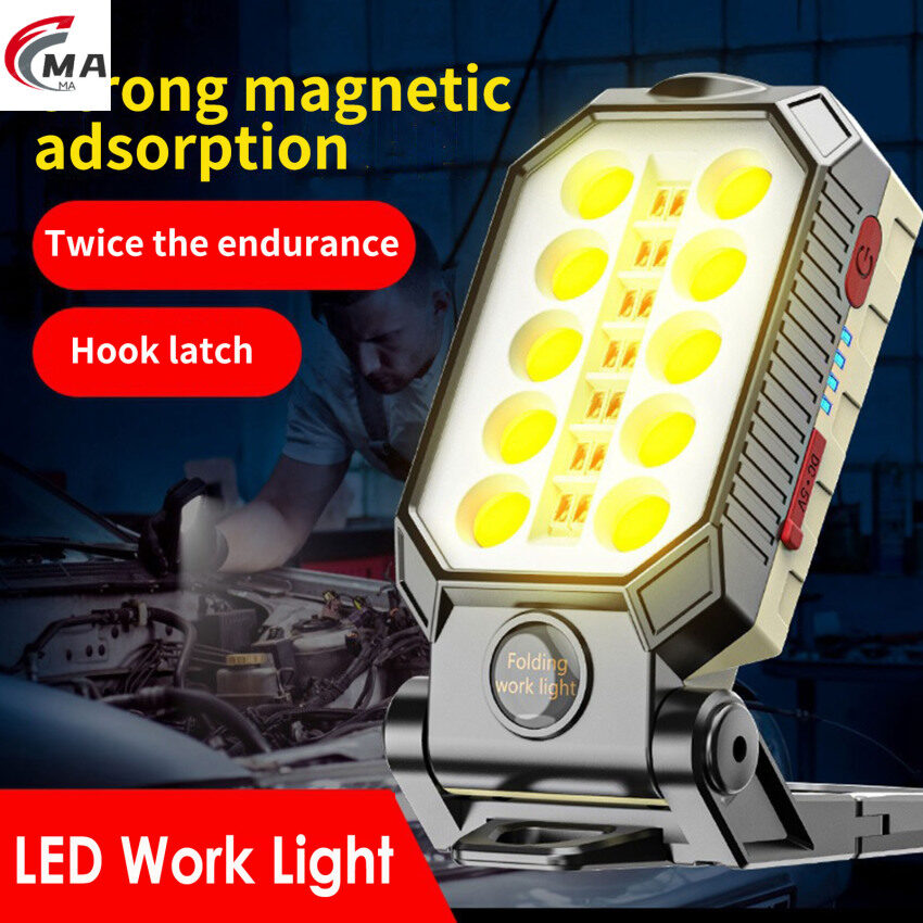 USB LED Work Light Magnetic Light With Magnetic Base For Home Workshop
