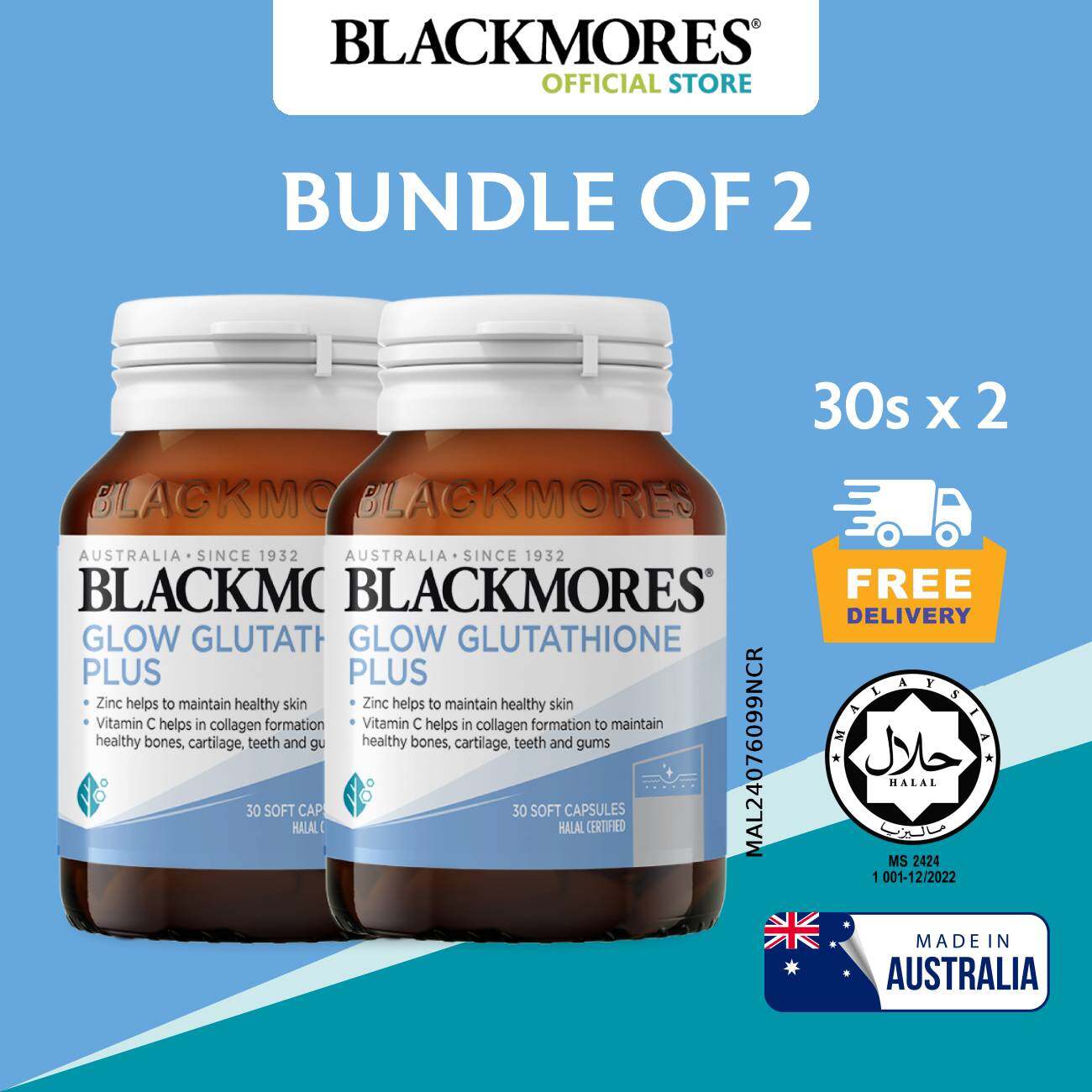 glutathione blackmores Blackmores Glow Glutathione Plus 30s- Zinc Helps Maintain HealthySkin (Min  6 Months Expiry) Zinc For Healthy Skin Capsules For Skin Whitening 30S  Supplement Bundle Anti-Aging Skin Benefits - Lazada
