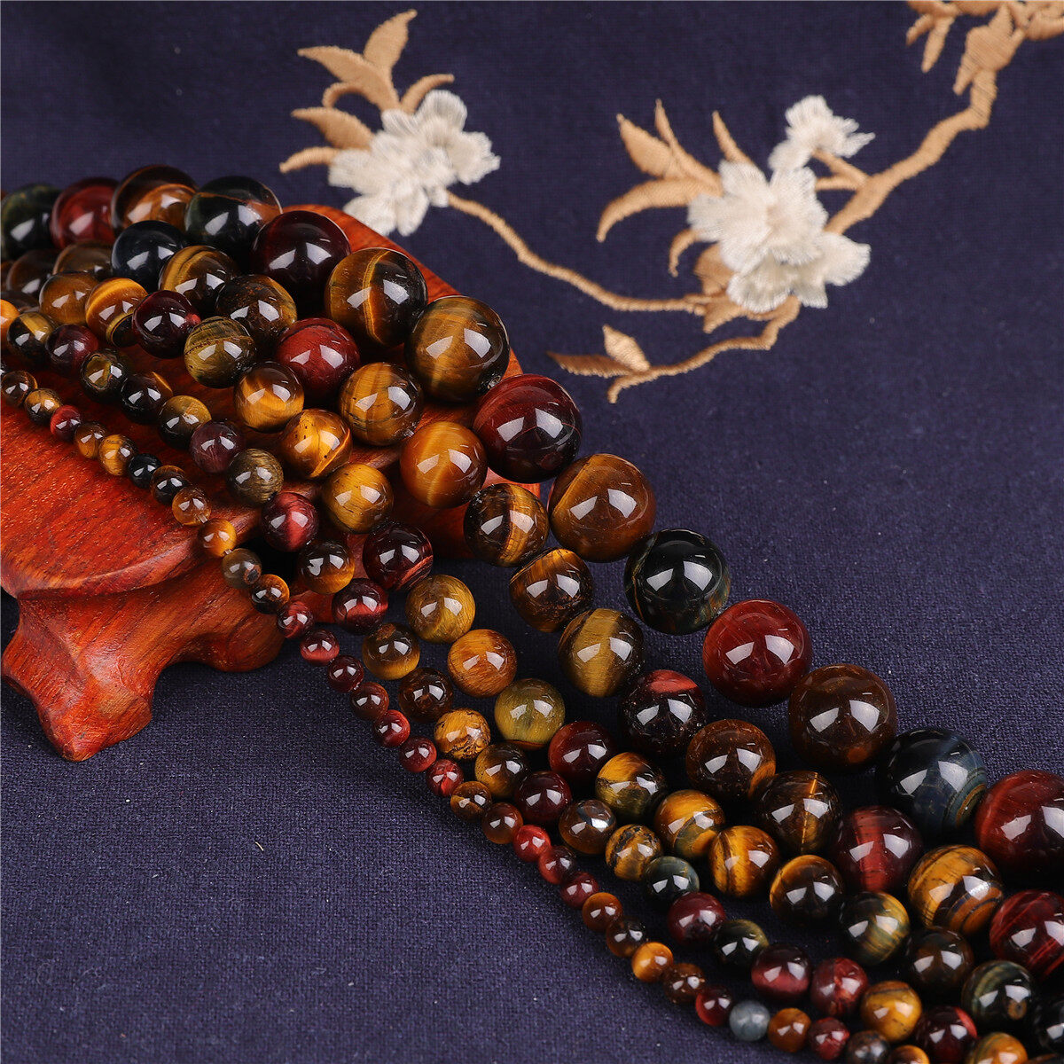 Natural Colorful Tiger Eye Beads 4/6/8/10/12mm Pick Size Round Natural Stone Beads For Bracelet Making DIY Jewelry Necklace