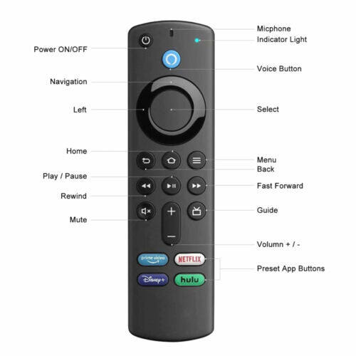 Thay Thế L5B83G Cho Amazon Fire TV Stick 4K Max Voice Remote Thế Hệ Thứ 2 Thứ 3 Lite US