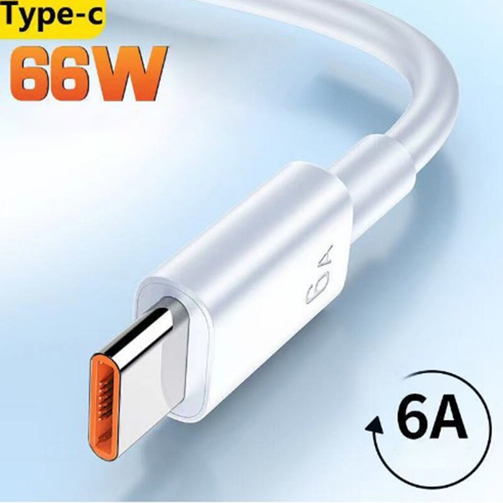 【akula store】6A Super Fast Charger Cable USB Type C 66W Charging Data Cord For Adroid Universal