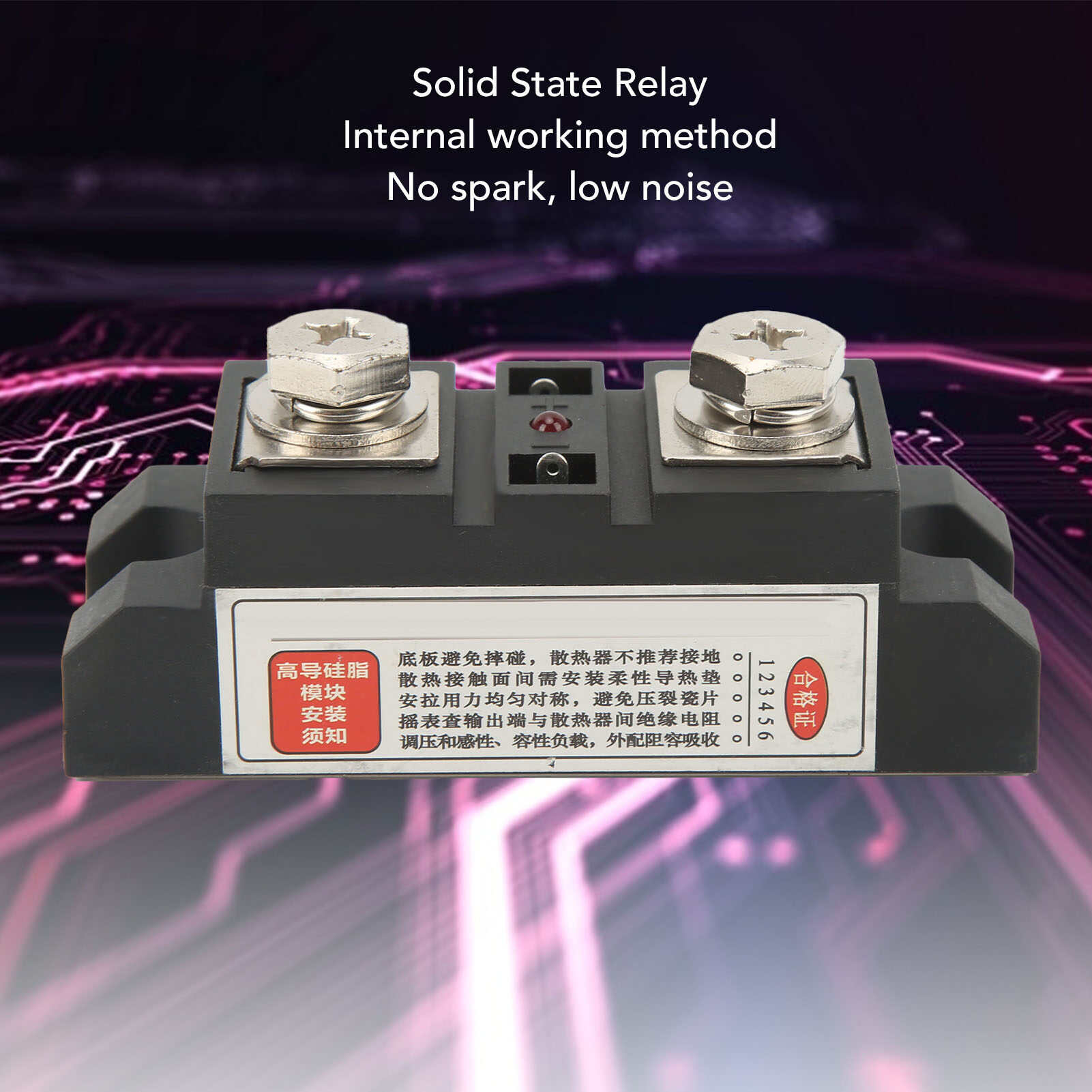 DC To AC SolidState Relay, High Interference Resistance Industrial Solid State Relays Module 150A Load Current for Marine