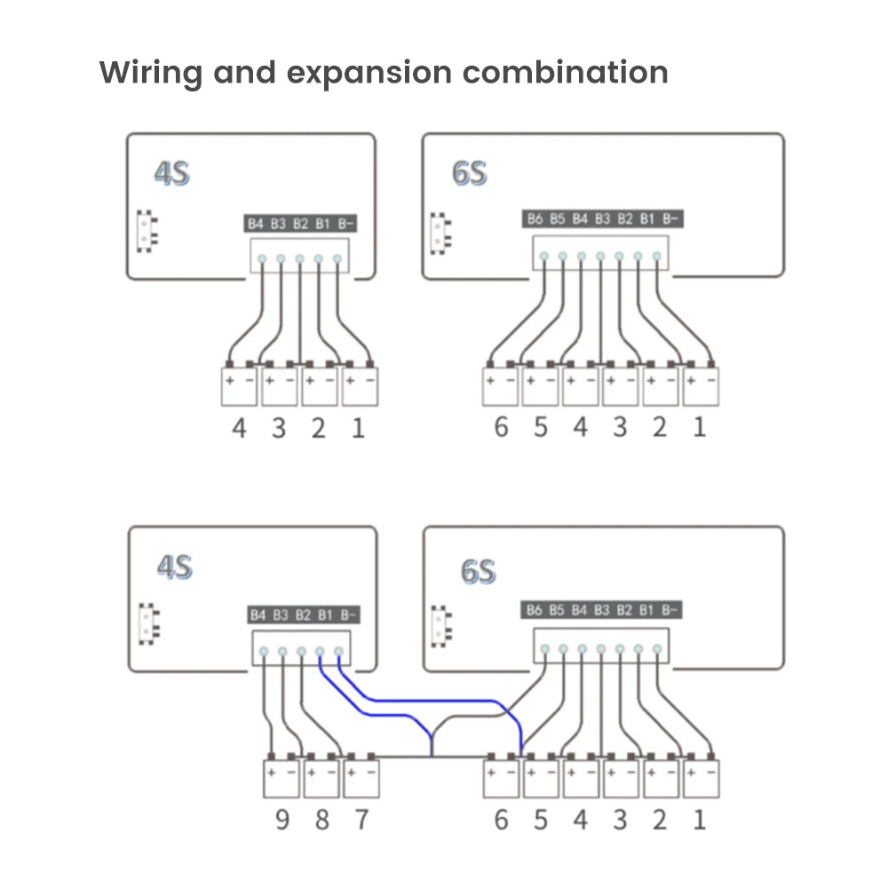 Dipprun 4S 6S 17S 6A hoạt động cân bằng toàn bộ nhóm cân bằng LiFePO4 Lithium hoạt động pin truyền năng lượng cân bằng tụ điện