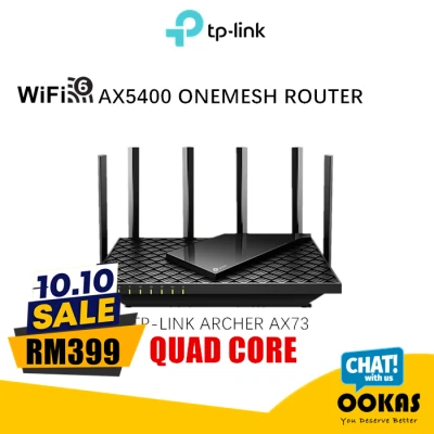 TP-Link Archer AX73 [ AX5400 ] WiFi 6 Wireless Mesh Router, TP Link AX Wi-Fi6 For UniFi Fiber, Max.s Fiber, Time Fibre & etc