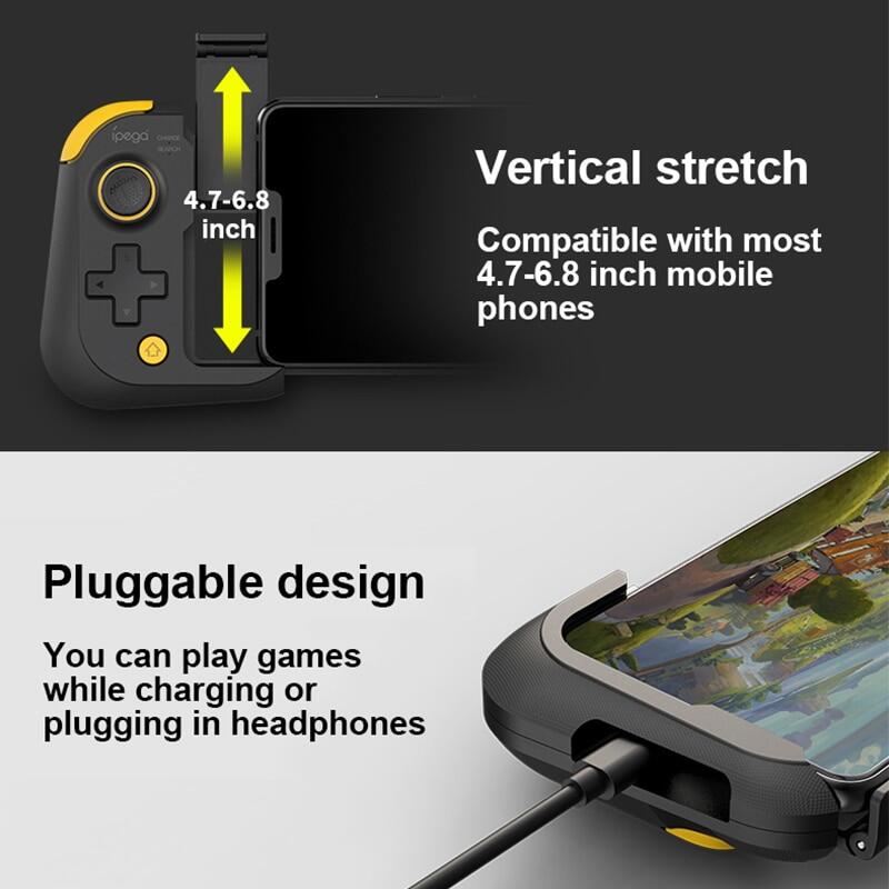 IPEGA PG-9211 Mobile Phone Gamepad Bluetooth Game Controller Deformable Joystick “Super Cube” for IOS Android with Storage Bag