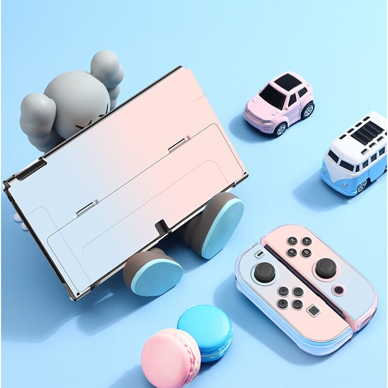 Ốp Bảo Vệ Cho Nintendo Switch OLED Ốp PC Vỏ Cứng Cho NS OLED Dock Màu Trắng