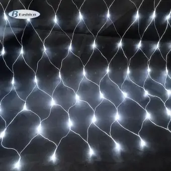 B F Christmas Led String Fairy Lights Net Mesh Curtain Xmas