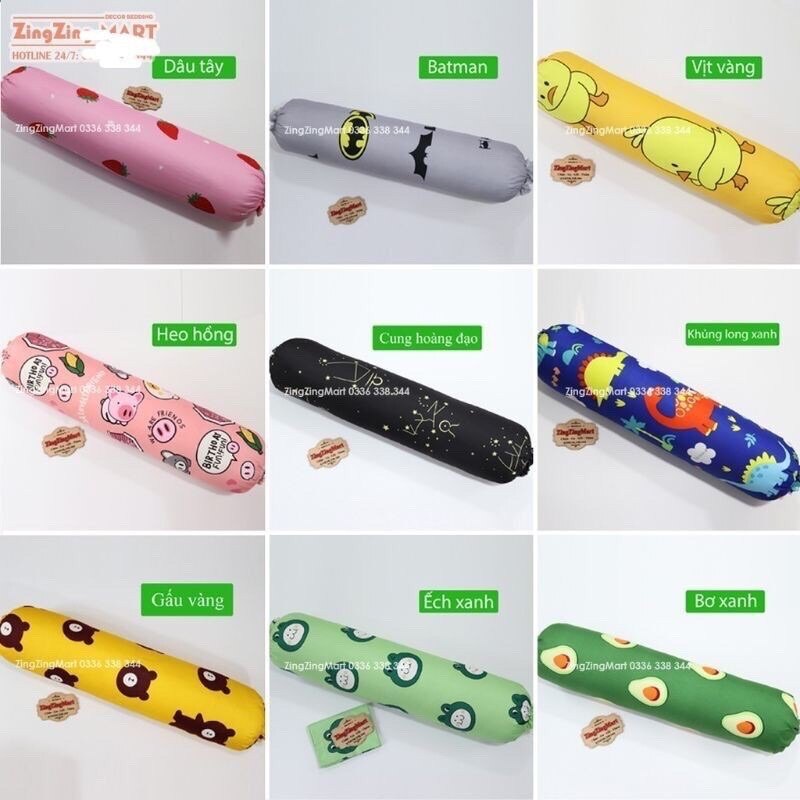 Vỏ Gối Ôm Poly Cotton (chat chọn mẫu)
